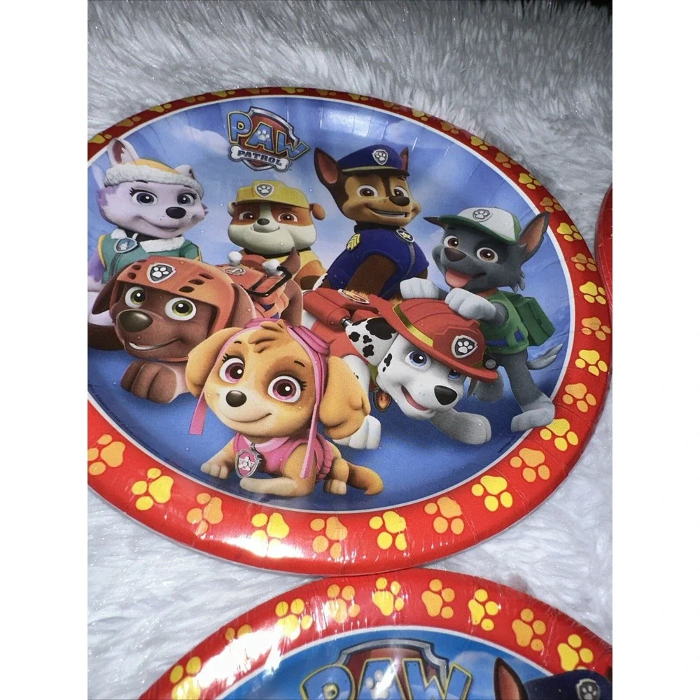 Paw Patrol Party Supplies Set 4 Packs Plates and 1 Pack Napkins Birthday Theme